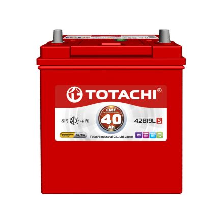 Totachi CMF42B19LS akkumulátor 12V 40Ah 380A Japán Jobb+