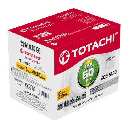 Totachi SE 56010 akkumulátor 12V 60Ah 560A EFB Start-Stop Jobb+