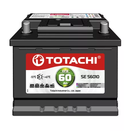 Totachi SE 56010 akkumulátor 12V 60Ah 560A EFB Start-Stop Jobb+