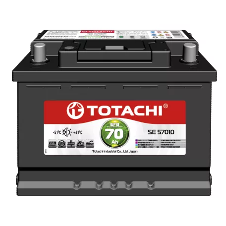 Totachi SE 57010 akkumulátor EFB Start-Stop 12V 70Ah 650A Jobb+