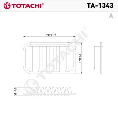 Totachi TA-1343 levegőszűrő