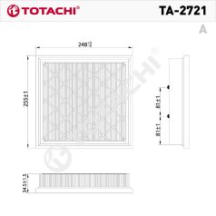 Totachi TA-2721 levegőszűrő
