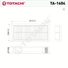 Totachi TA-1604 levegőszűrő