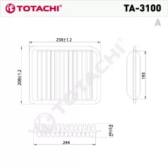 Totachi TA-3100 levegőszűrő