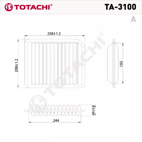 Totachi TA-3100 levegőszűrő