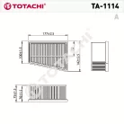Totachi TA-1114 levegőszűrő