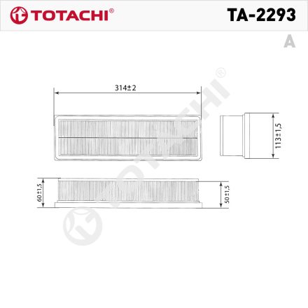 Totachi TA-2293 levegőszűrő