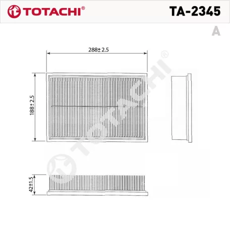 Totachi TA-2345 levegőszűrő
