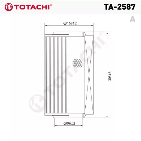 Totachi TA-2587 levegőszűrő