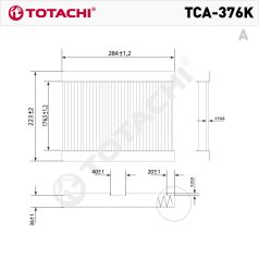 Totachi TCA-376K pollenszűrő