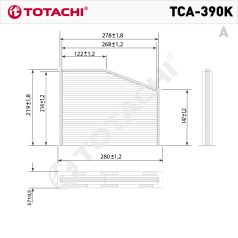 Totachi TCA-390K pollenszűrő