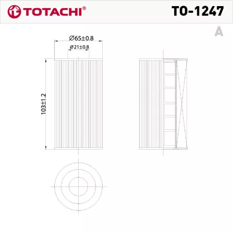 Totachi TO-1247 olajszűrő