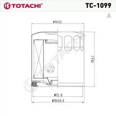Totachi TC-1099 olajszűrő