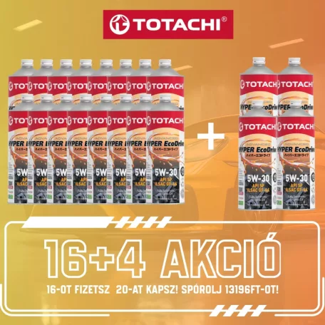 TOTACHI Hyper Ecodrive 5W-30 1L – 16+4 ajándék csomag (20x1L)