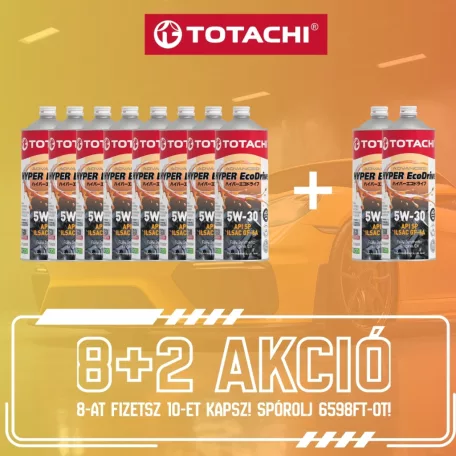 TOTACHI Hyper Ecodrive 5W-30 1L – 8+2 ajándék csomag (10x1L)